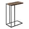 Monarch Specialties End Table, 15.75 W, 24 H, Particle Board, Metal, Brown I 3764 - alternate 1